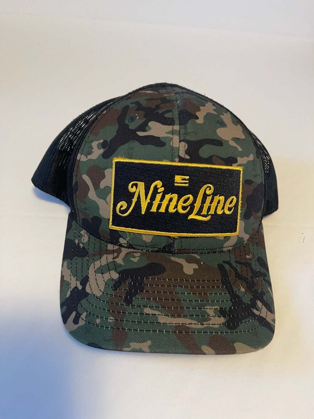 Nine Line Apparel Camo Script Logo Snapback Trucker Hat One Size